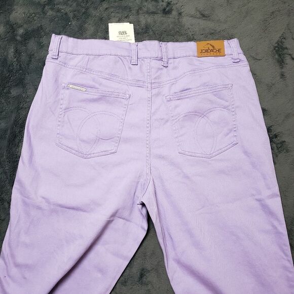NWT Jordache Women's High Rise Straight Leg Purple / Mauve Wash Jeans, size 16 - Picture 13 of 15